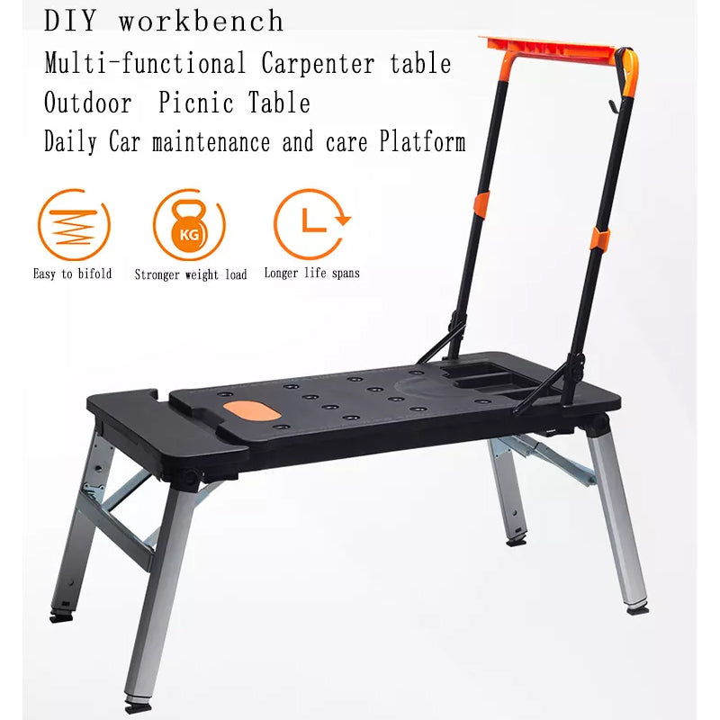 7-in-1 Foldable Portable Workbench - Multi-Functional DIY Tool Table