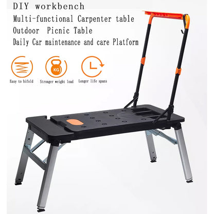 7-in-1 Foldable Portable Workbench - Multi-Functional DIY Tool Table